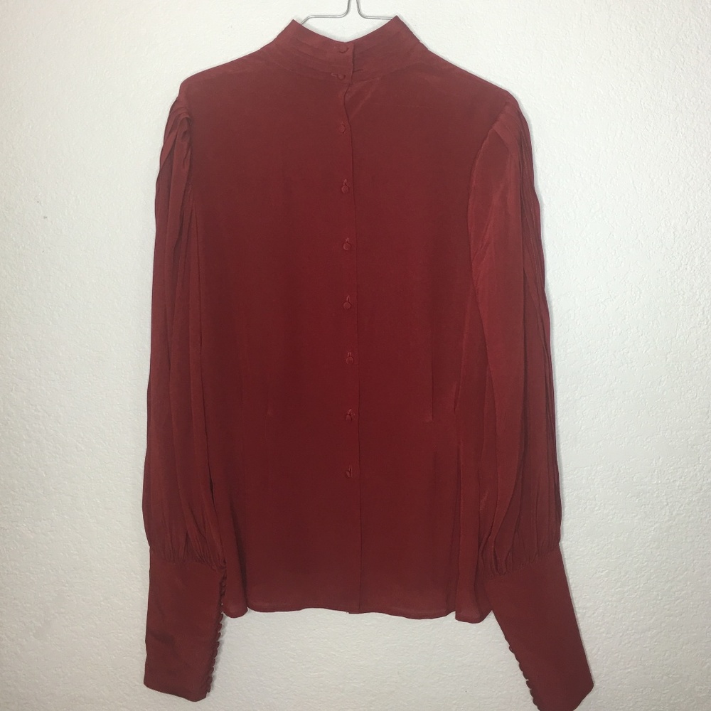 Red Sheer Blouse Size 12